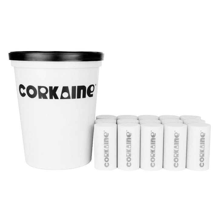 Corkaine® – Team Color Cork Sets – 1st Edition – 15 Corks, 1 Cup, and 1 Lid – OPTIONAL - Corkaine