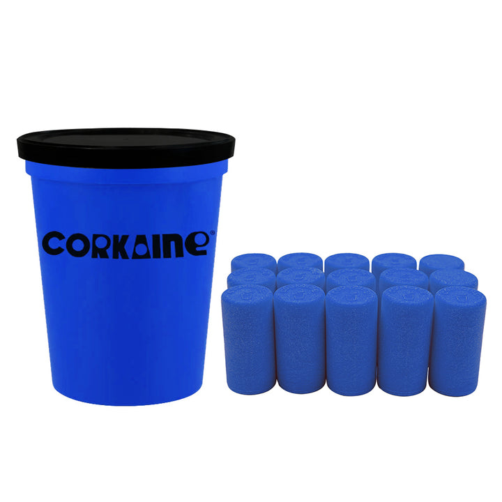 Corkaine® – Team Color Cork Sets – 2nd Edition – 15 Corks, 1 Cup, and 1 Lid – OPTIONAL - Corkaine
