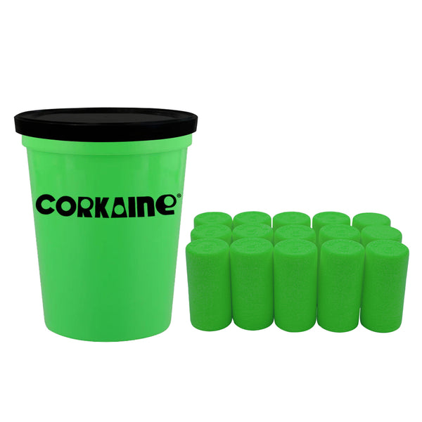 Corkaine® – Team Color Cork Sets – 2nd Edition – 15 Corks, 1 Cup, and 1 Lid – OPTIONAL - Corkaine